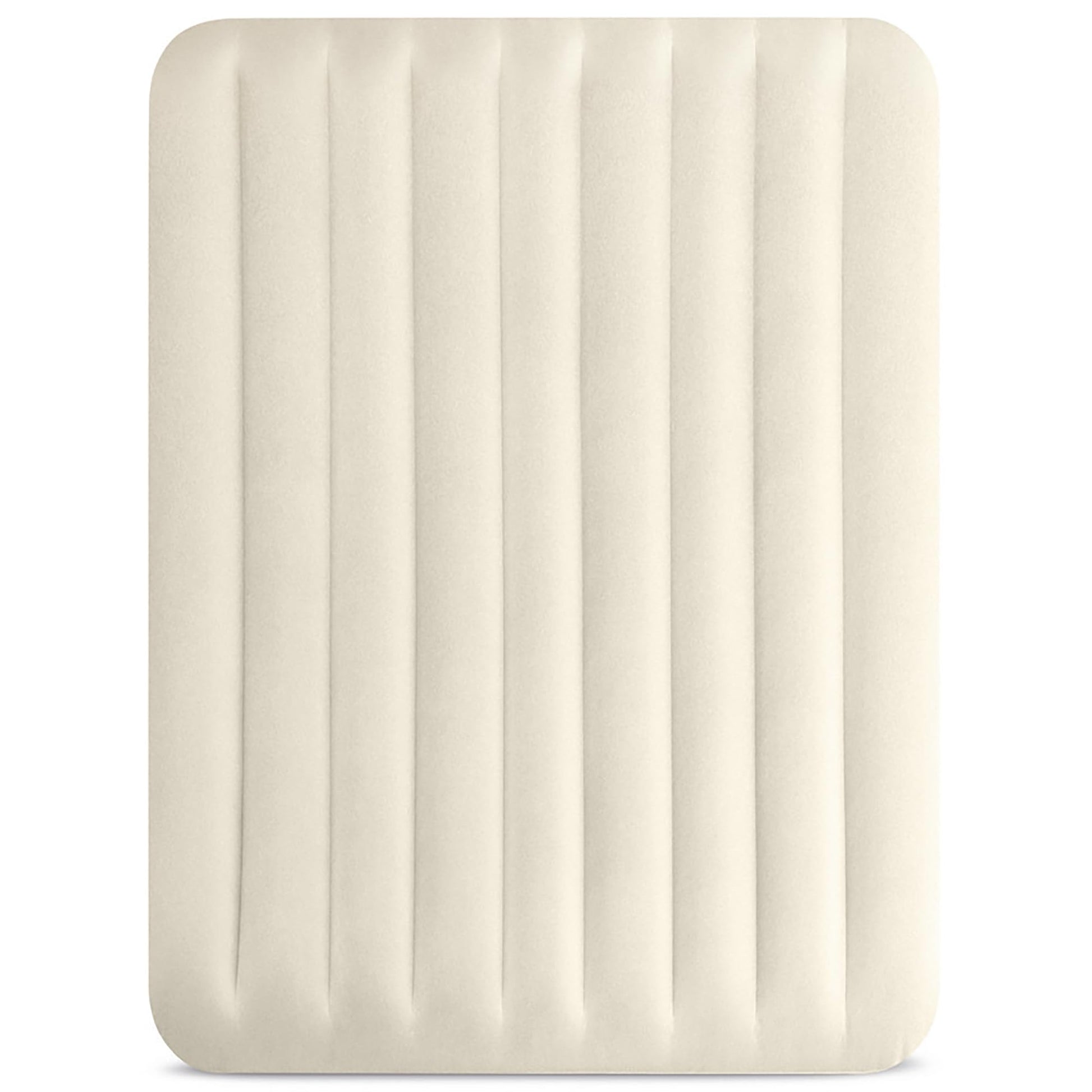INTEX 64103E Dura-Beam Standard Single-High Air Mattress: Fiber-Tech – Queen Size – 10in Bed Height – 600lb Weight Capacity – Pump Sold Separately
