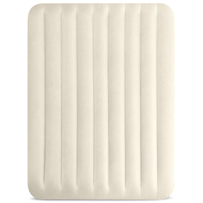 INTEX 64103E Dura-Beam Standard Single-High Air Mattress: Fiber-Tech – Queen Size – 10in Bed Height – 600lb Weight Capacity – Pump Sold Separately