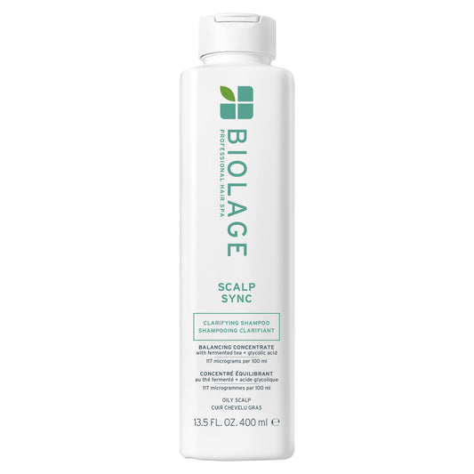 Biolage Clarifying Shampoo, Scalp Sync, Removes Residue, Buildup and Excess Oil, For Oily Hair & Scalp, Gently Exfoliates With Glycolic Acid, Paraben and Silicone Free, Vegan, Cruelty Free - Available at All In One Marketplace Canada