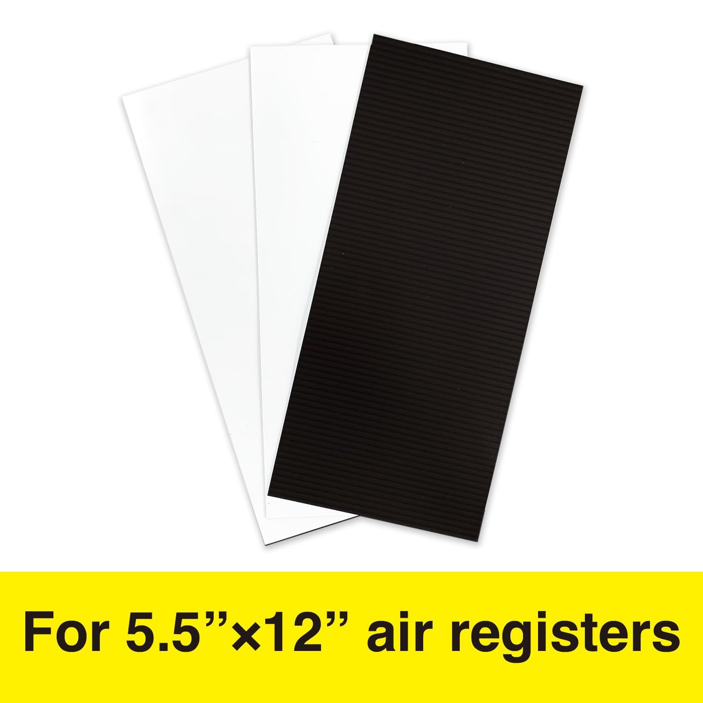 MagX Magnetic Vent Cover, 5.5 x 12 Inch, 3 Sheets, Ultra Thick 60 mil, Flexible Anisotropic Magnet, for Air Registers or Floor Air Vents, RV, Home HVAC, AC, Home Must Buy (MVAC-5512)