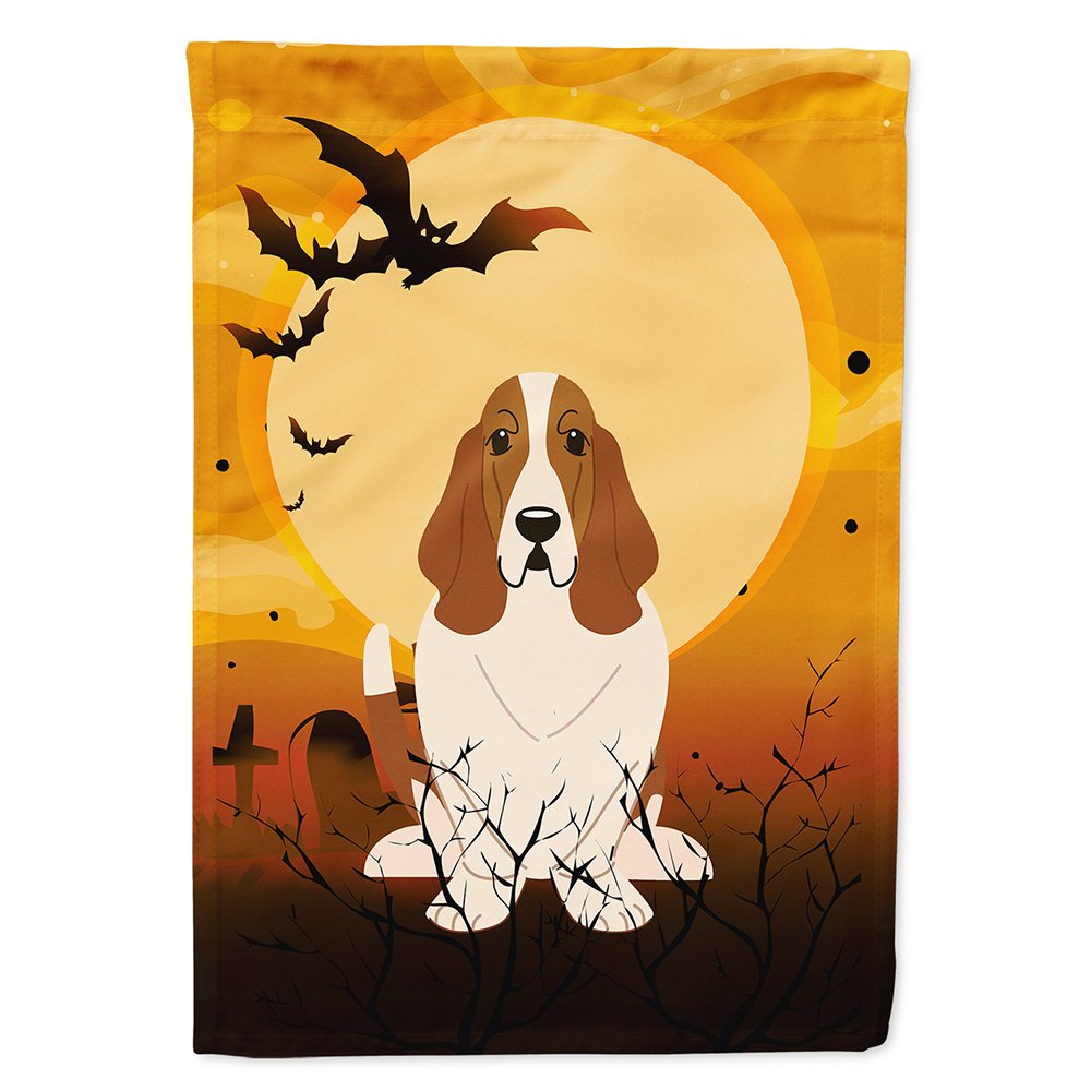 Drapeau de maison en toile Halloween Basset Hound, Caroline's Treasures BB4287CHF, taille grande, multicolore