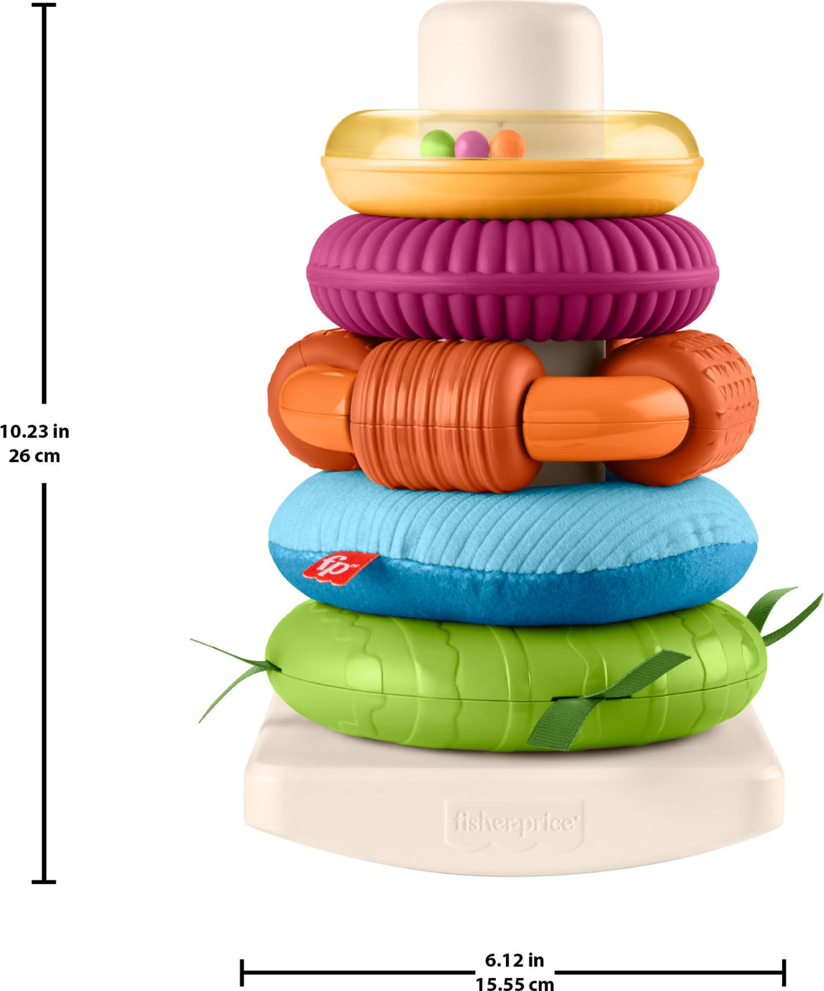 Fisher-Price Sensory Rock-a-Stack, Baby Toy