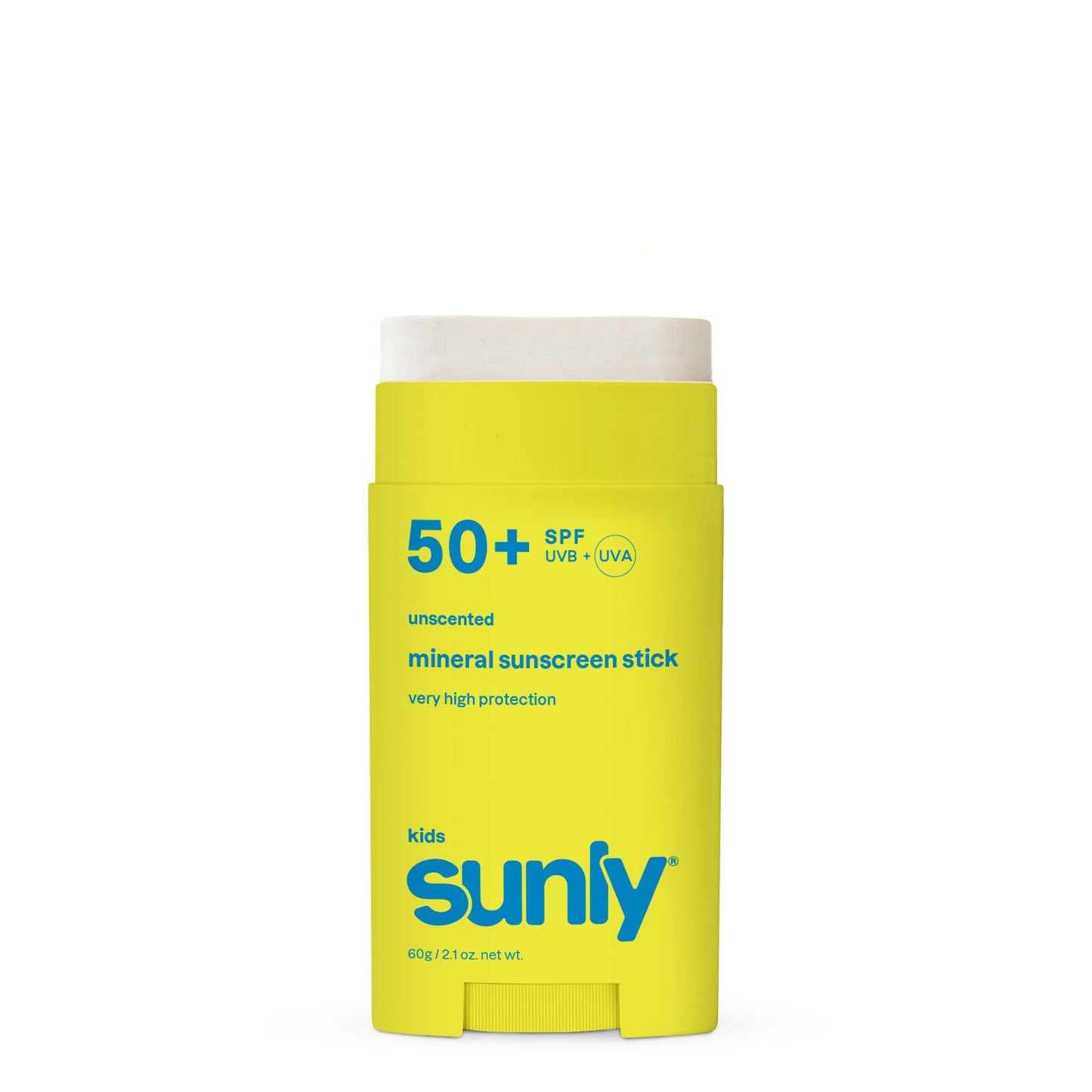 ATTITUDE Kids Mineral Sunscreen Stick SPF 50, Broad Spectrum Zinc Oxide, EWG Verified, Non-Nano, Mess-Free Stick for Face & Body, Lightweight Non-Greasy, Vegan, Unscented, 60 grams