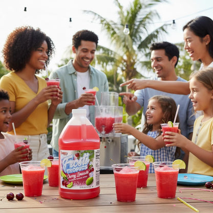 Snappy Frosti Tropics Cherry Limeade Slushy Mix, Slushie Syrups for Machine, Granita Slushy Syrup, Slushie Mix For Frozen Drink Blender, 1/2 Gallon 🍁 All In One Marketplace Canada