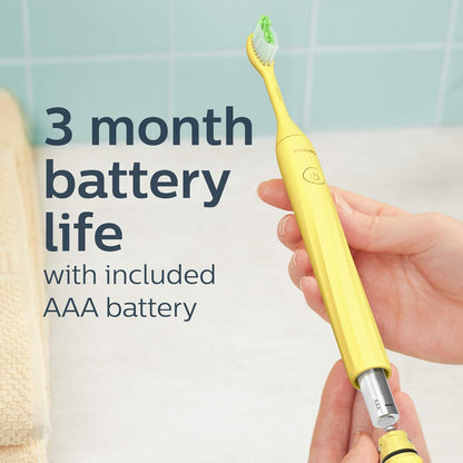 Philips One by Sonicare Battery Toothbrush, Brush Head Bundle, Mango, BD30001/AZ Philips Sonicare