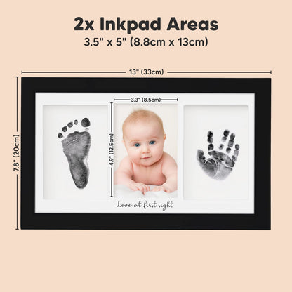 Inkless Hand and Footprint Kit, Boy Girl Newborn Keepsake (Onyx Black) 🍁 All In One Marketplace Canada