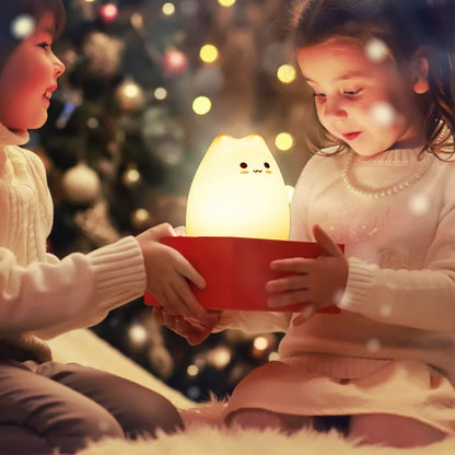 ZKLiLi Kids Night Light Cat Lamp, Kitty Night Light for Kids Silicone Kawaii lamp Cute Nightlight for Toddler Baby Girl Birthday Gifts, Halloween Christmas Gifts 🍁 All In One Marketplace Canada