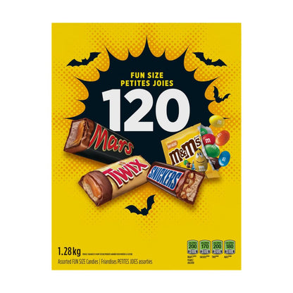 MARS Variety, Halloween Chocolate Candy, Assorted Fun Size, 120 Count