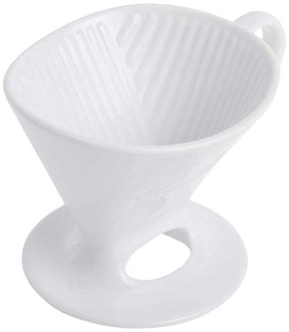 Melitta SS PO WH Ceramic Signature Series Pour-Over Coffee Maker, Glossy White