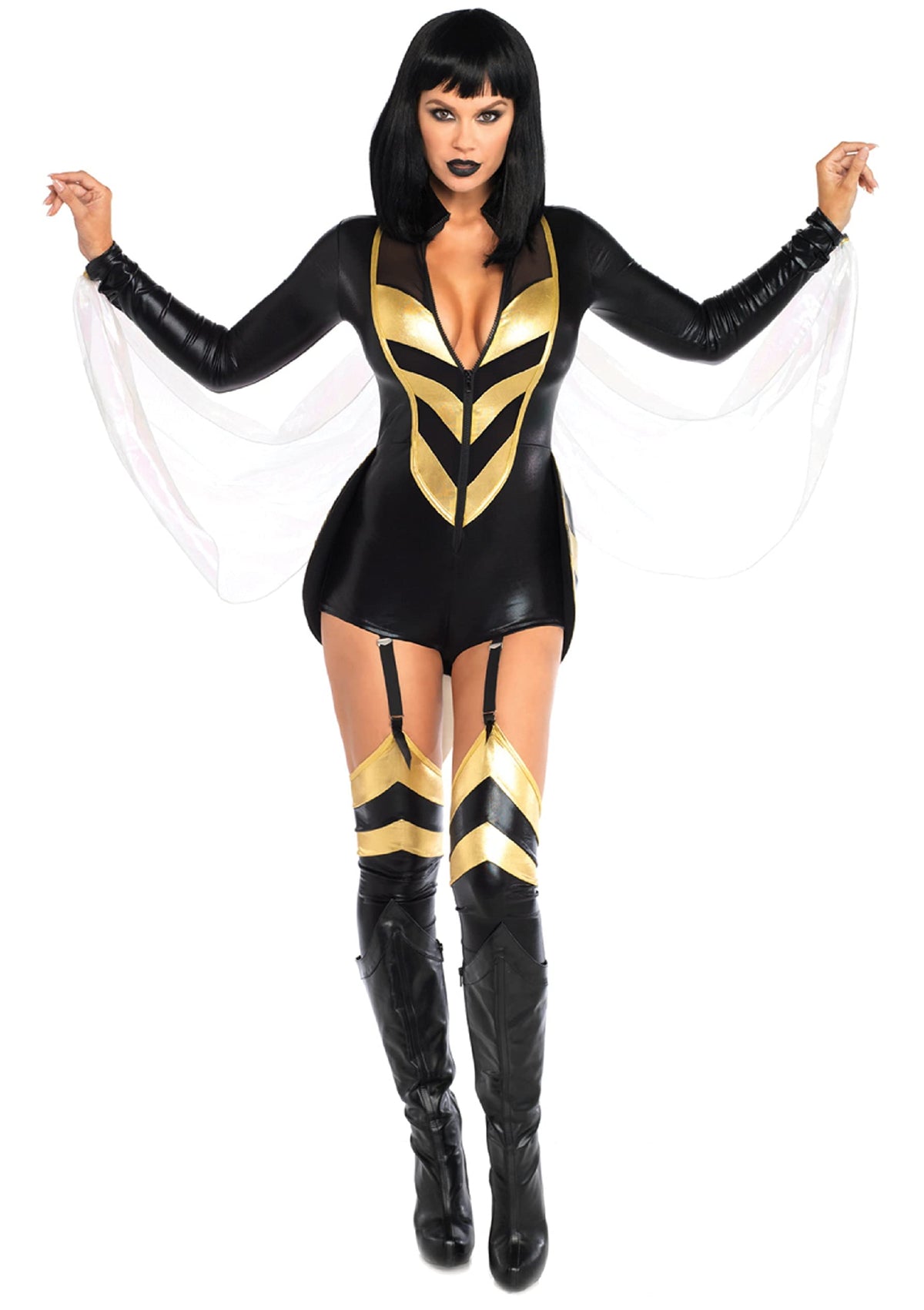 Costume d'Halloween pour femme Hornet Honey de Leg Avenue, multicolore, taille L