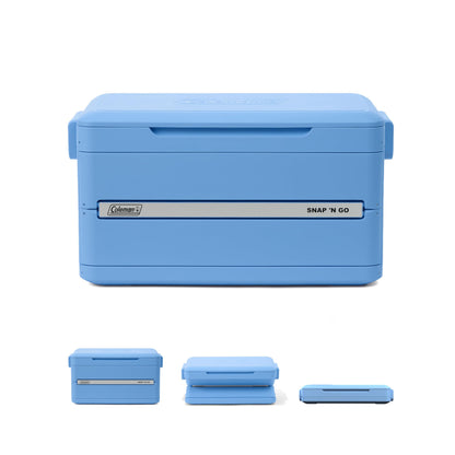 Coleman Snap 'N Go 45-Quart Collapsible Hard Cooler, Keeps Ice Cold up to 55 Hours, 76-Can Capacity, Spacing-Saving & Quick to Set Up, Collapses to 1/3 of Open Size, Holds up to 200 Pounds - Available at All In One Marketplace Canada