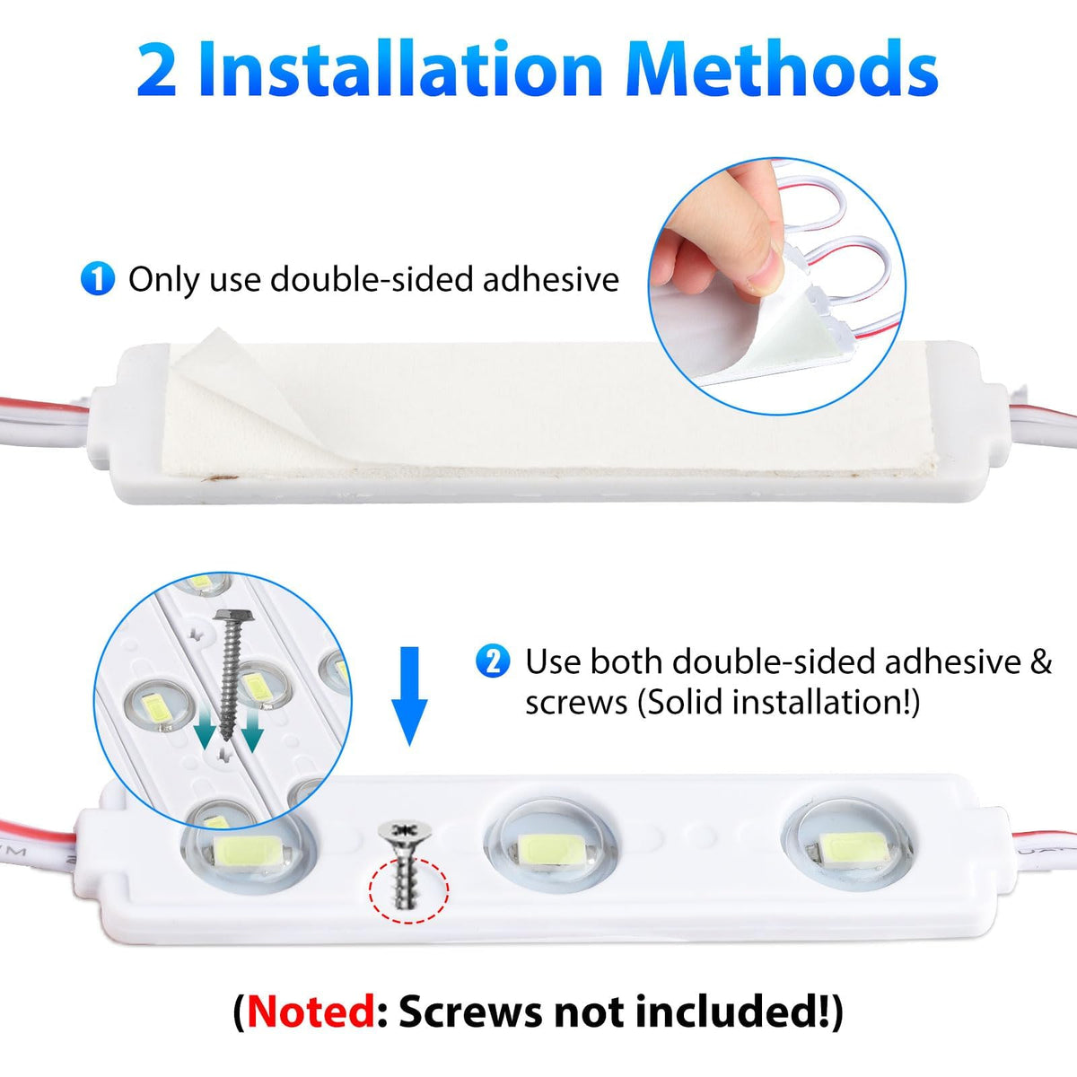 Linkstyle 120 LEDs Van Interior Light Kits, 12V 40 Modules Lights Strip Ceiling Lamp with Switch, Super Bright 12V Christmas Lighting for Car Van RV, White Lights 🍁 All In One Marketplace Canada