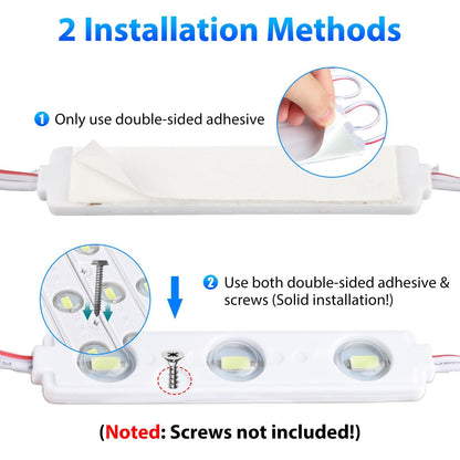 Linkstyle 120 LEDs Van Interior Light Kits, 12V 40 Modules Lights Strip Ceiling Lamp with Switch, Super Bright 12V Christmas Lighting for Car Van RV, White Lights 🍁 All In One Marketplace Canada
