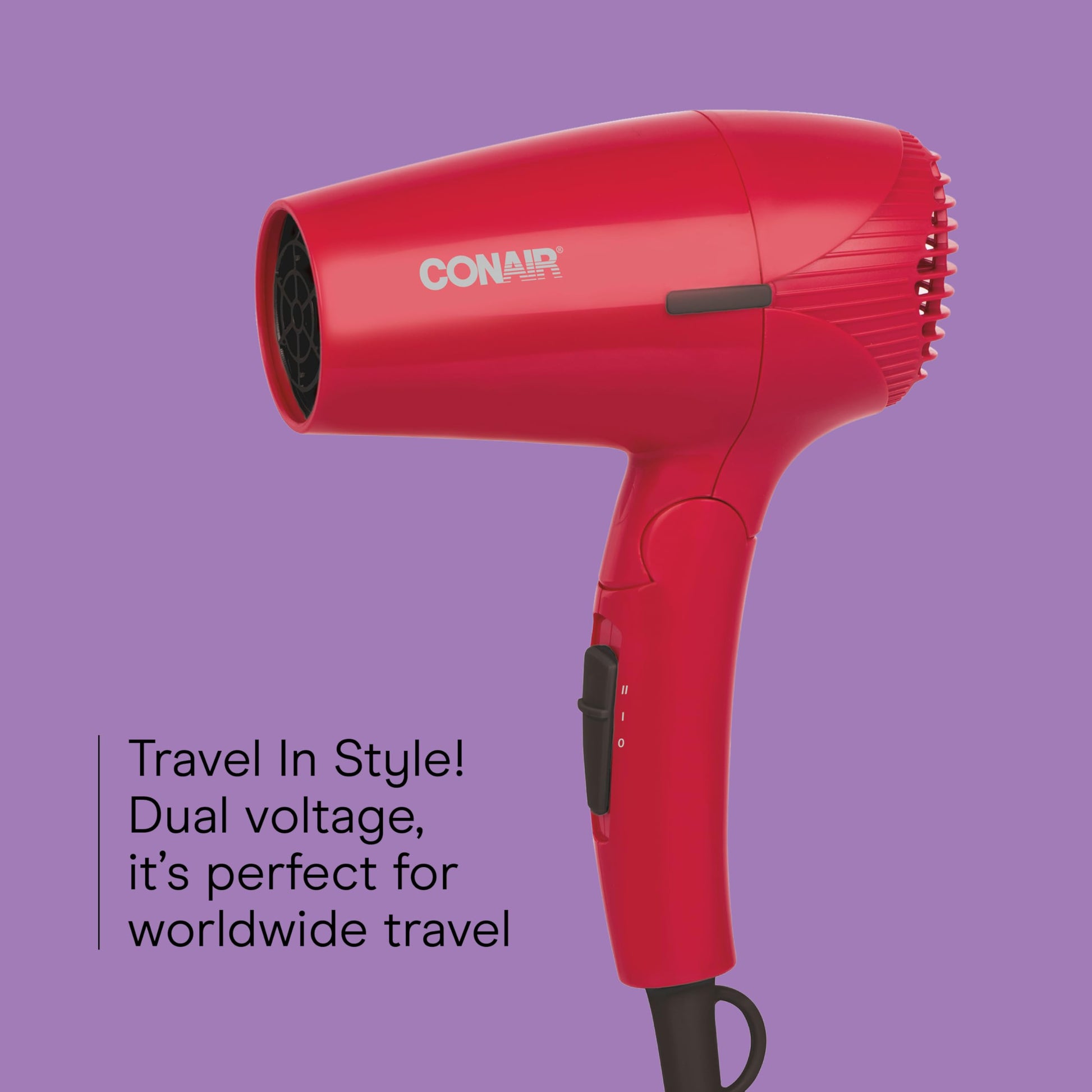 Conair 908NC 1600 Watt Compact Travel Hair Dryer with Folding Handle, Blow Dryer, Dual Voltage : Amazon.ca: Beauty & Personal Care Conair