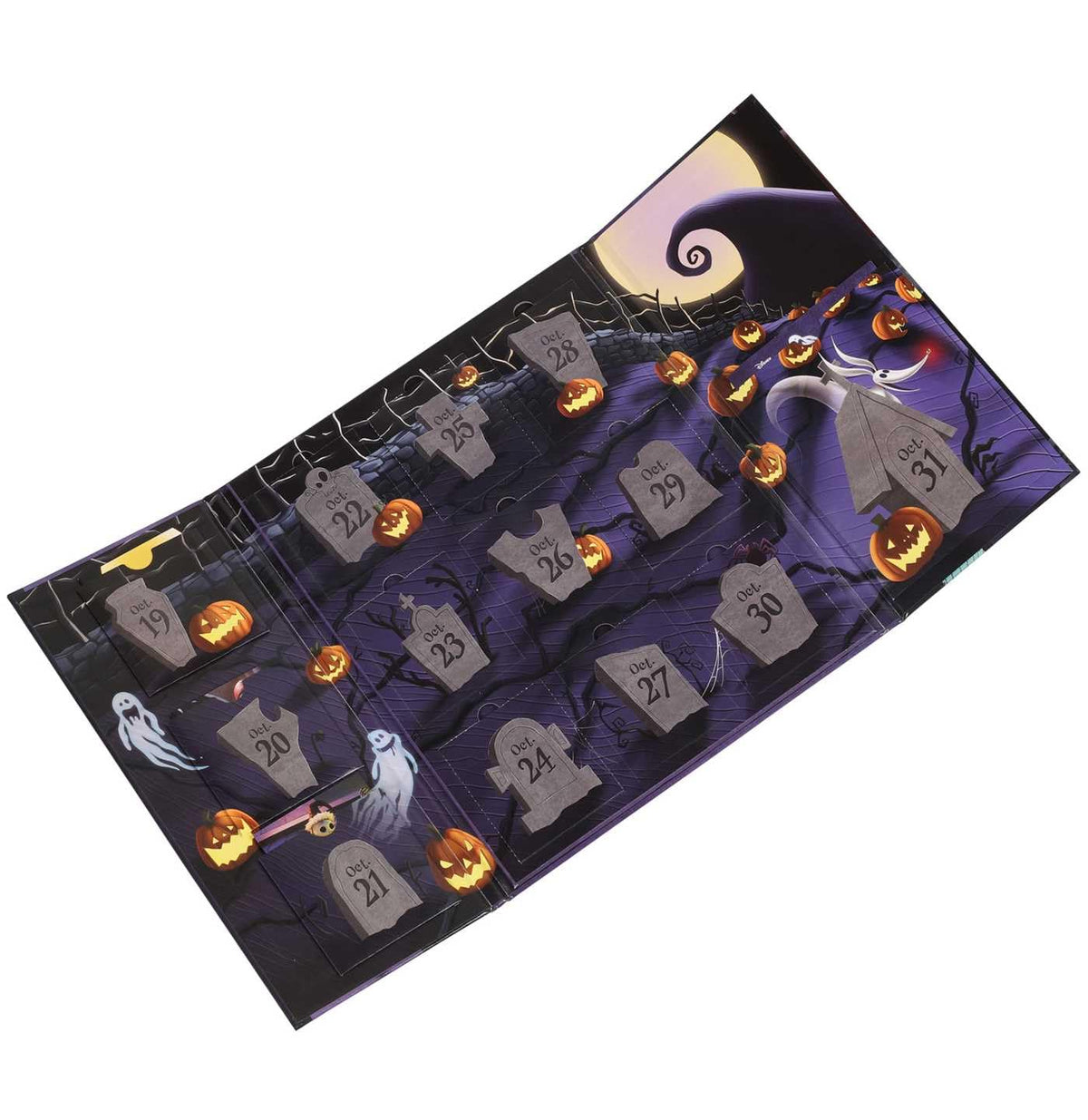 Disney : L'Étrange Noël de monsieur Jack de Tim Burton : Les 13 jours d'Halloween - Calendrier de compte à rebours pour enfants, calendrier de l'Avent d'Halloween avec mini-livres (sous licence officielle) : Le compte à rebours effroyable de Jack !