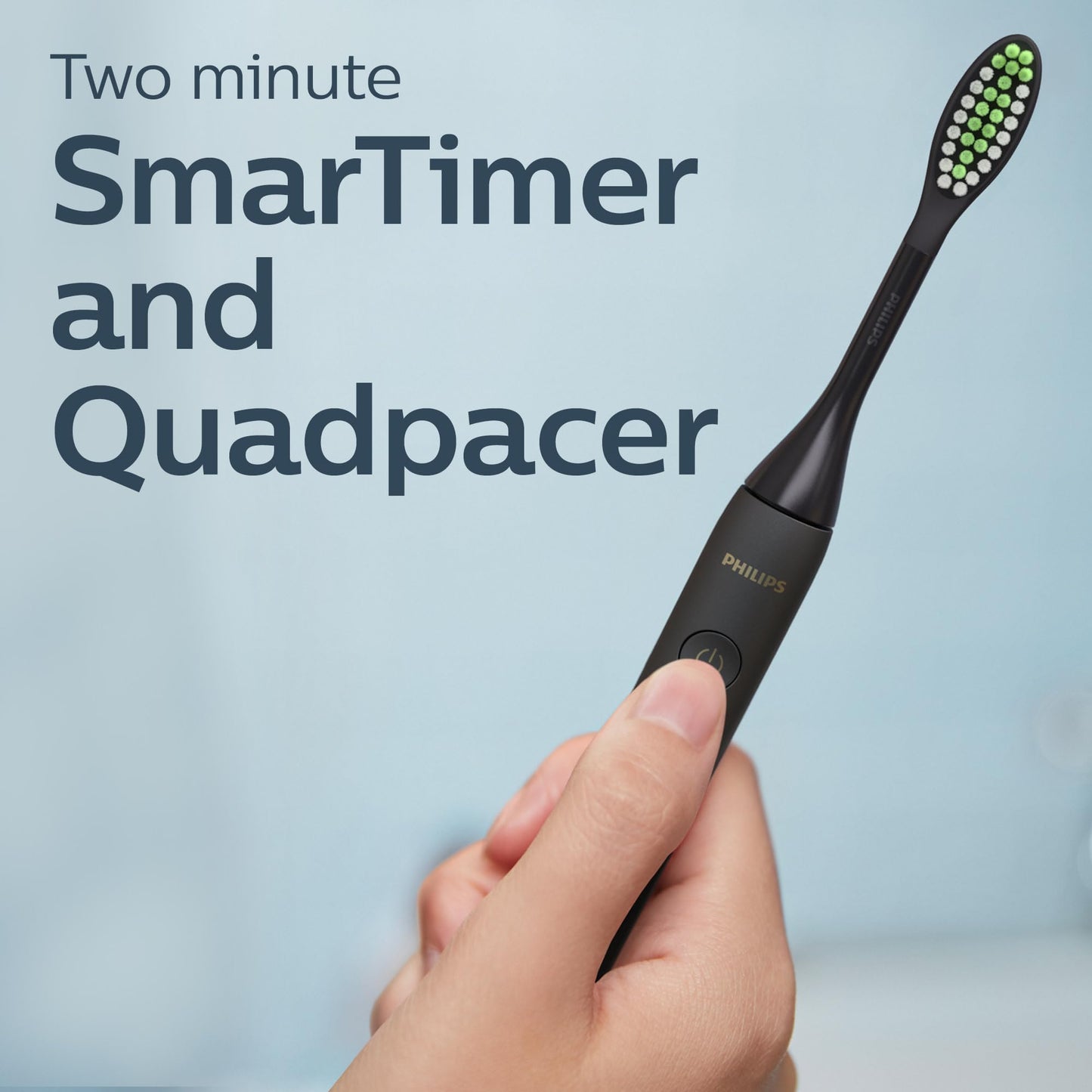 Philips One by Sonicare Rechargeable Toothbrush, 1 Brush Head, Black Philips Sonicare