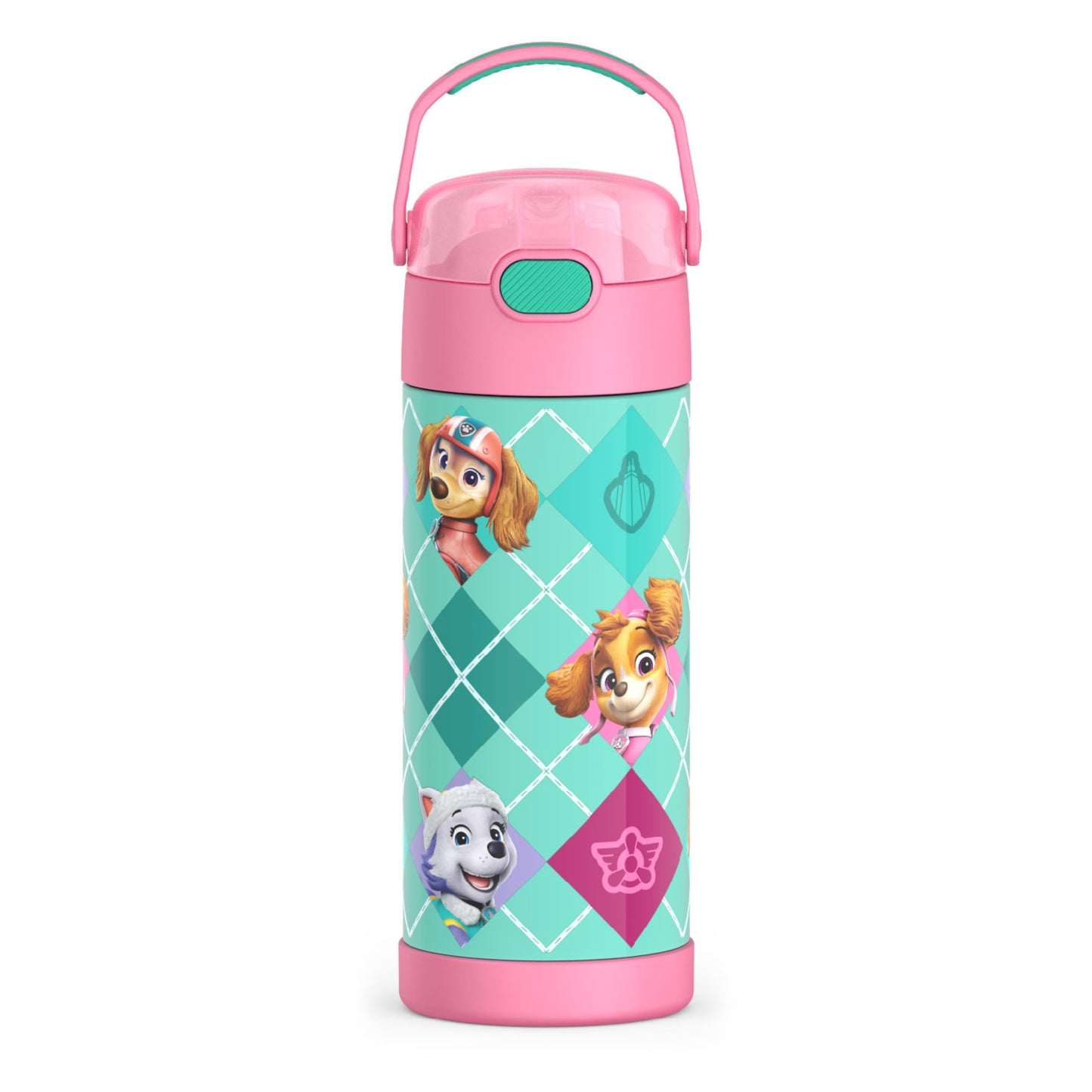 THERMOS FUNTAINER Water Bottle with Straw, 14oz, Paw Patrol Girl