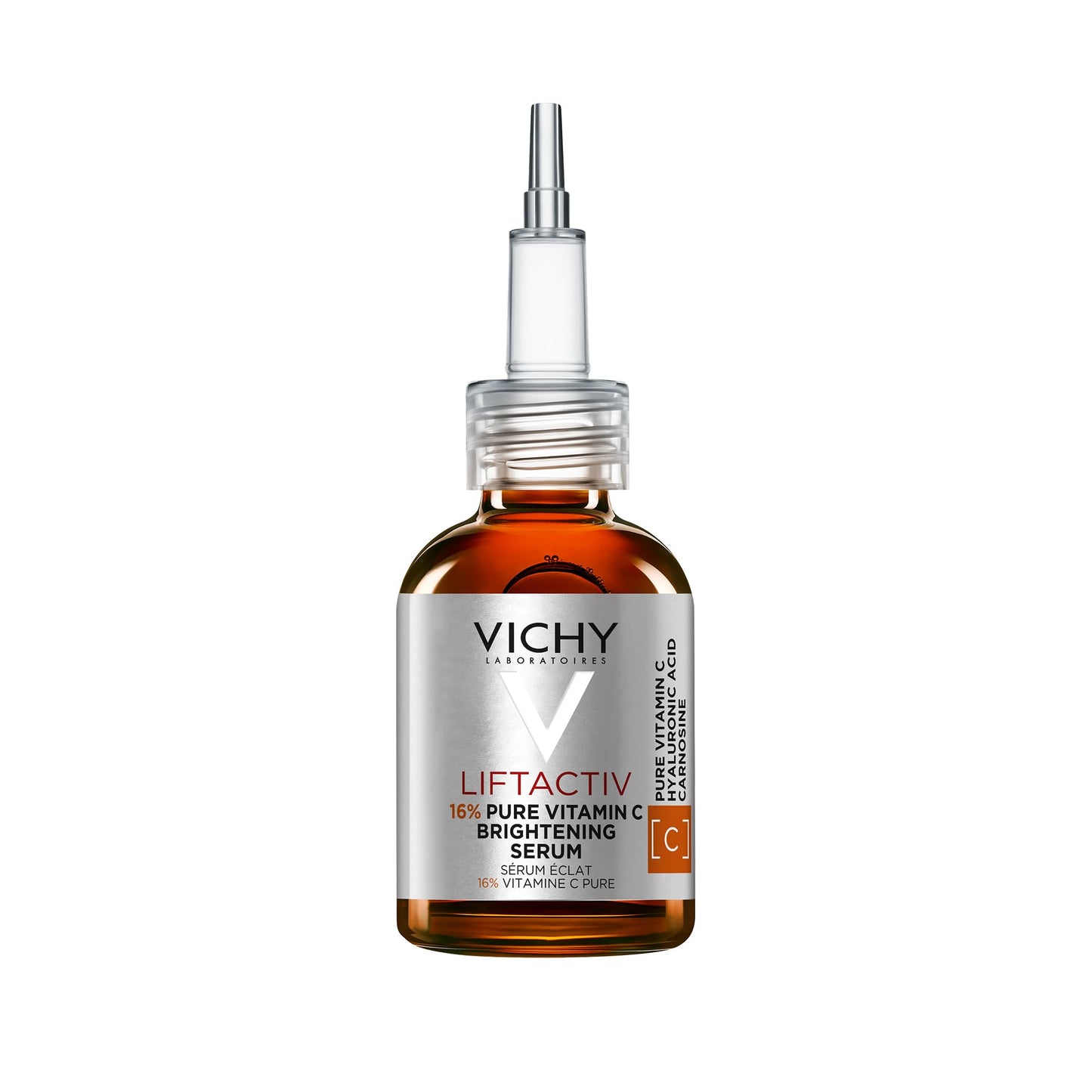 Vichy Vitamin C Serum for Face with Hyaluronic Acid & Glycerin. LiftActiv 16% Pure Vitamin C Serum for Brighter, Firmer & More Even-Toned Skin. Recognized by the Canadian Dermatology Association, 20ML - Available at All In One Marketplace Canada