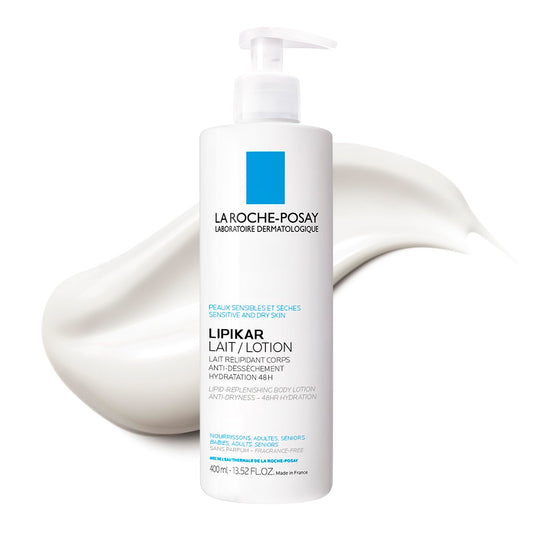 La Roche-Posay Body Lotion, Lipikar Body Lotion Daily Repair Moisturizing Lotion with Shea Butter and Glycerin, Fragrance Free, Paraben Free, 400mL - Available at All In One Marketplace Canada