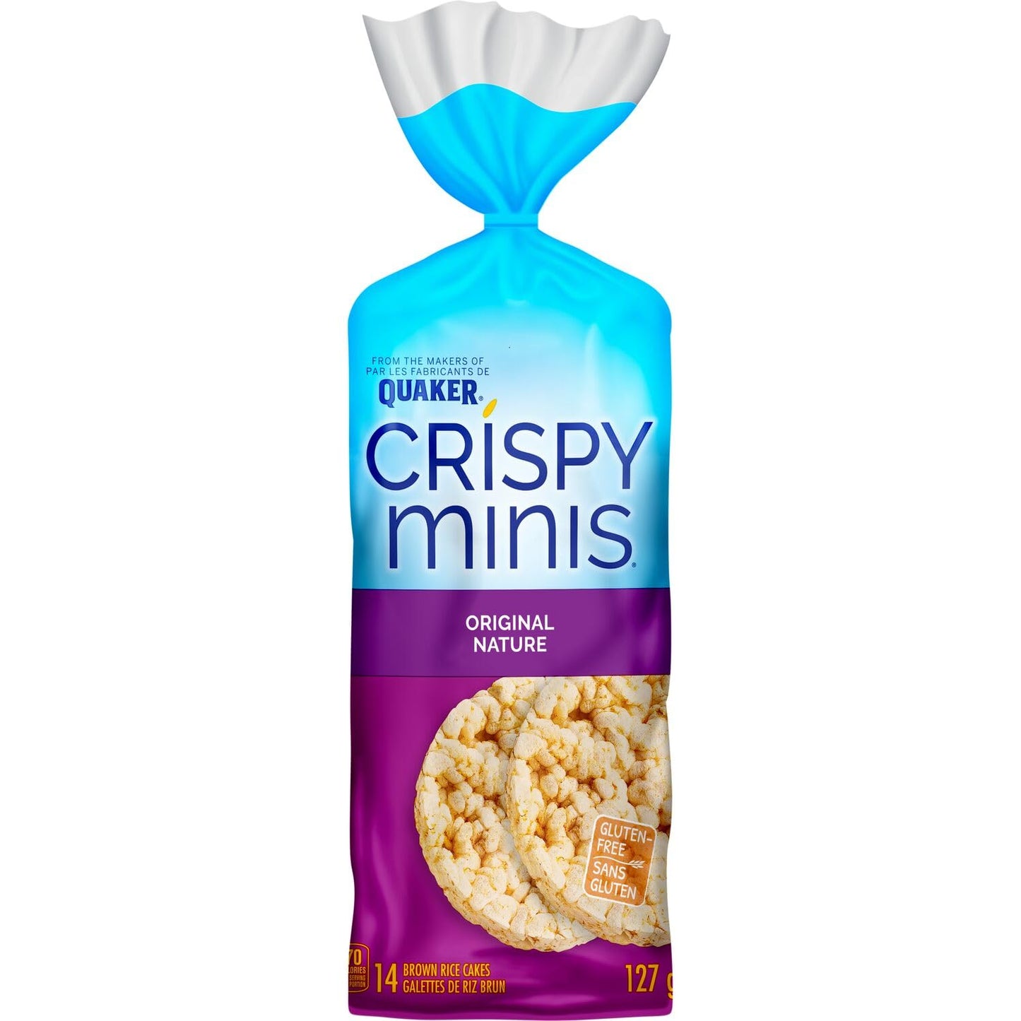 Crispy Minis Gluten-Free Original Large Rice Cakes, 127 g (Pack of 12)