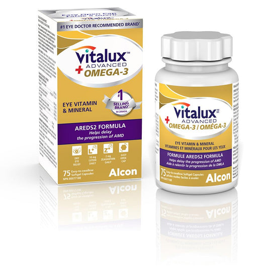 VITALUX® Advanced Plus Omega-3, 75 Capsules Vitalux