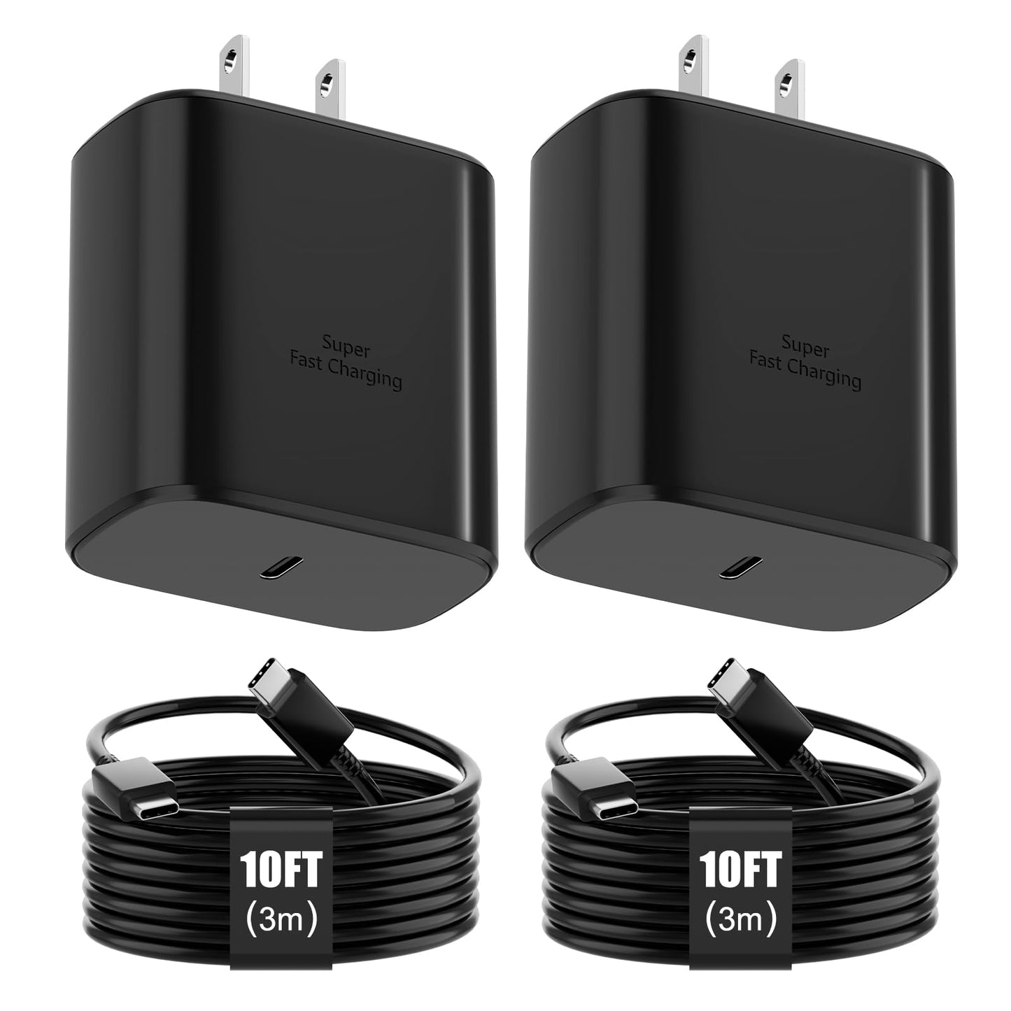 Samsung Super Fast Charger, 45W USB-C Super Fast Charging Wall Charger & 10ft C Cable for Samsung Galaxy S26 Ultra/S26/S26+/S25 Ultra/S25/S25+/S24 Ultra/S24/S24+/S23 Ultra/S23/S23+/S22/Note10/20 - Available at All In One Marketplace Canada