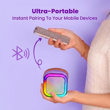 IROO Mini Karaoke Machine for Kids, 2026 TOP Kids Toys Birthday Gifts Ideas for Girls Boys Ages 3-12+ Years Old, Portable Bluetooth Speaker with 2 Wireless Mics, Noisemaker Toys for Party(Purple)