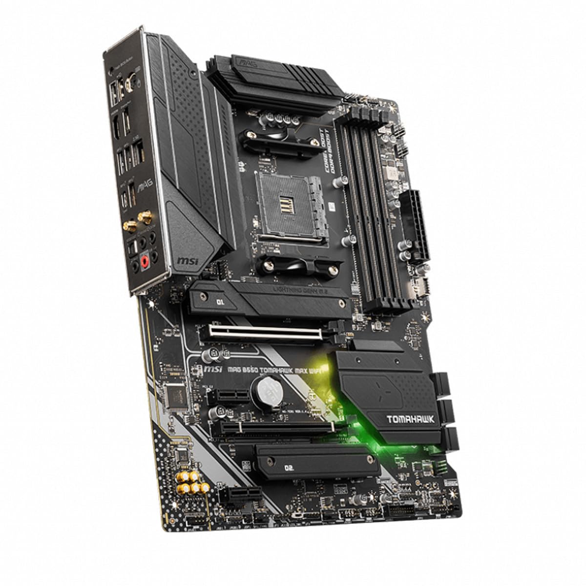 MSI MAG B550 Tomahawk MAX WiFi Gaming Motherboard AMD AM4, DDR4, PCIe 4.0, SATA 6Gb/s, M.2, USB 3.2 Gen 2, HDMI/DP, ATX, Wi-Fi 6E MSI