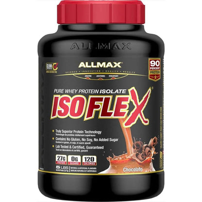 ALLMAX ISOFLEX 100% Ultra-Pure Whey Protein Isolate - Chocolate - 5 lb