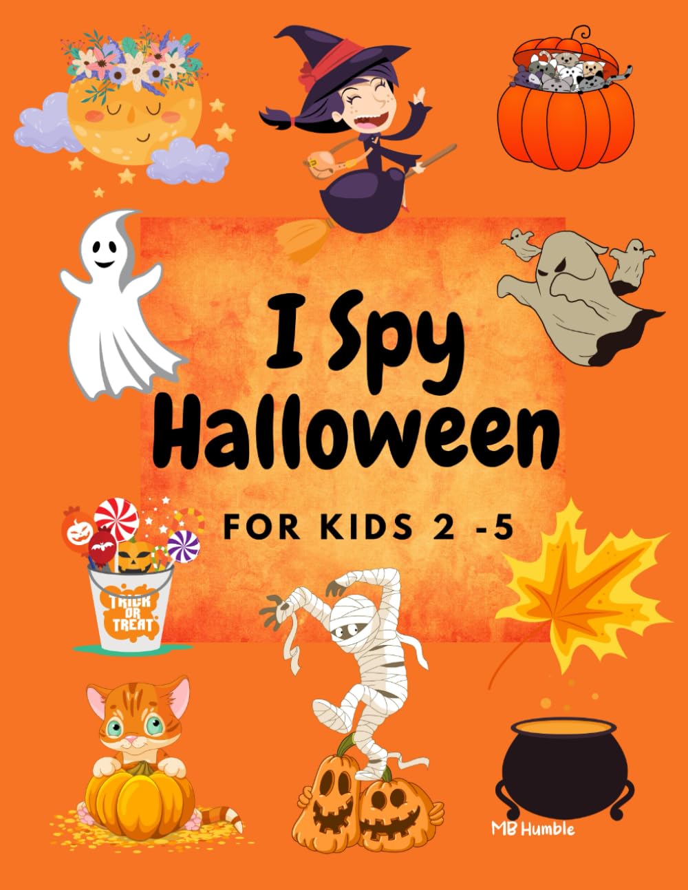Jeu de cherche et trouve d'Halloween pour enfants de 2 à 5 ans : Un livre d'activités illustré mignon et amusant pour les enfants