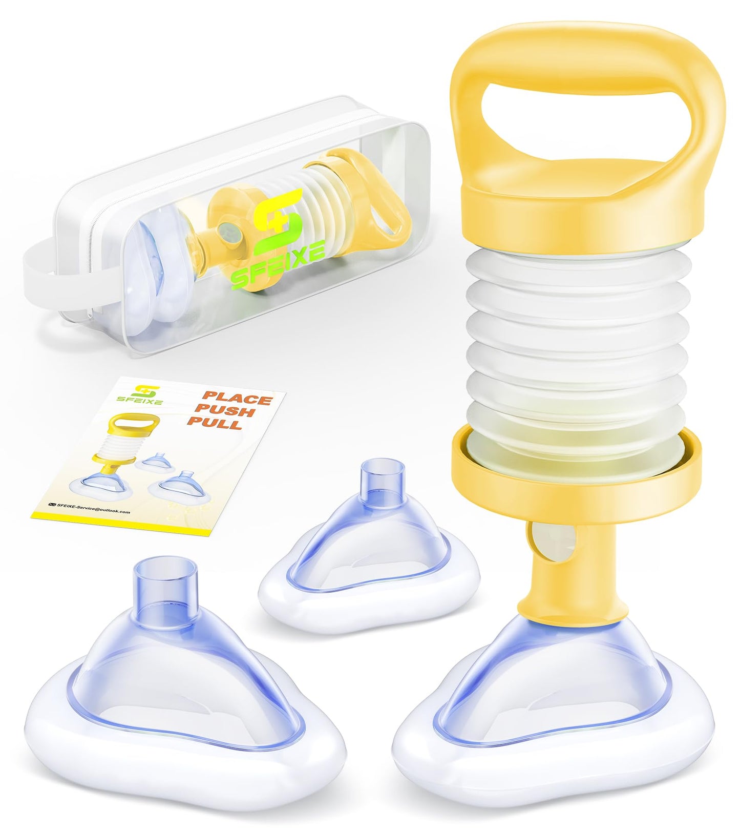 SFEIXE Choking Rescue Device, Portable Suction Rescue Device First Aid Kit for Kids and Adults, Portable Airway Suction Device | Anti Choking Device for Children and Adults Home Kit - Available at All In One Marketplace Canada