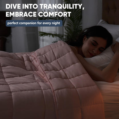 Weighted Blanket for Adults(20lbs,60"×80",Pink) Queen Size for 190-210Ibs 🍁 All In One Marketplace Canada