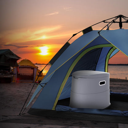 VEVOR Portable Toilet for Camping, Porta Potty with 1.3 Gal Detachable Inner Bucket & Removable Paper Holder, Commode with Dual Lids, Travel Toilet for Adults Kids Outdoor Camping Car Long Road Trips VEVOR