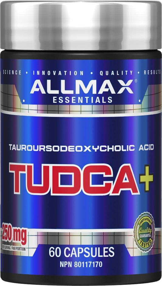Allmax TUDCA+ 60ct - Tauroursodexoycholic - Liver Detox and Gut Health - Available at All In One Marketplace Canada