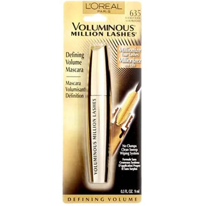 L’Oréal Paris Voluminous Million Lashes Mascara, Blackest Black, 0.3 Fluid Ounce L'Oreal Paris