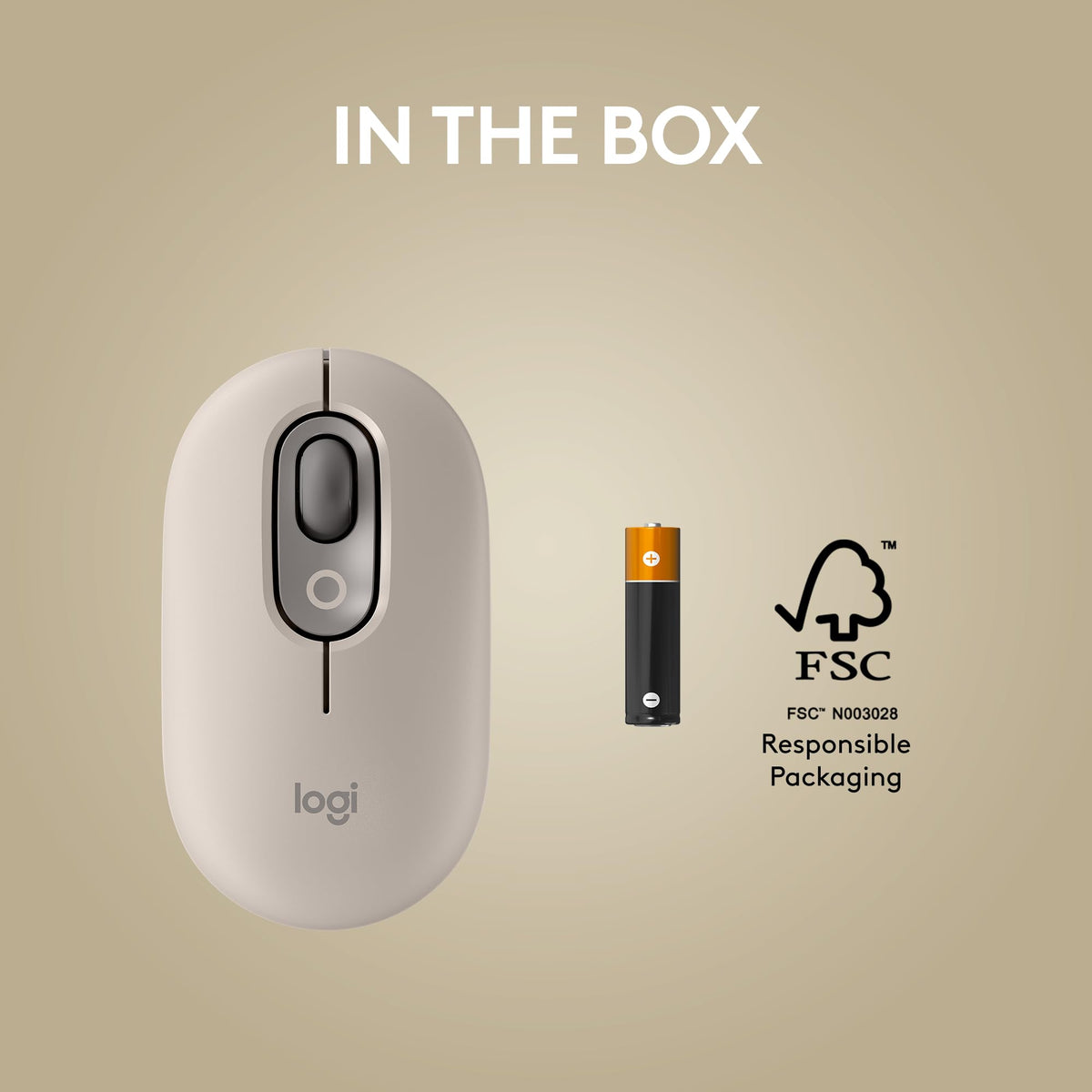 Logitech POP Mouse, Compact and Portable Wireless Bluetooth Mouse - Mist