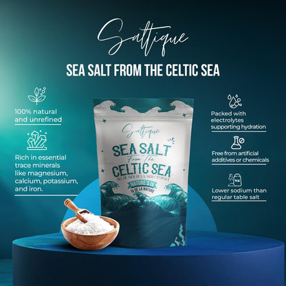 Saltique Celtic Sea Salt Coarse - Hand-Harvested, 100% Natural Unrefined (5lb)