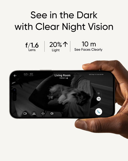 eufy Security Indoor Cam S350, Dual Cameras, 4K UHD Resolution Security Camera with 8× Zoom and 360° PTZ, Human/Pet AI, Ideal for Baby Monitor/Pet Camera/Home Security, Dual-Band Wi-Fi 6, Plug in - Available at All In One Marketplace Canada