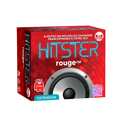 HITSTER - Rouge FM 100% Franco - The Ultimate Music Trivia Party Game for Adults and Families - 154 new French Songs - 2 to 10 Players Ages 16+
