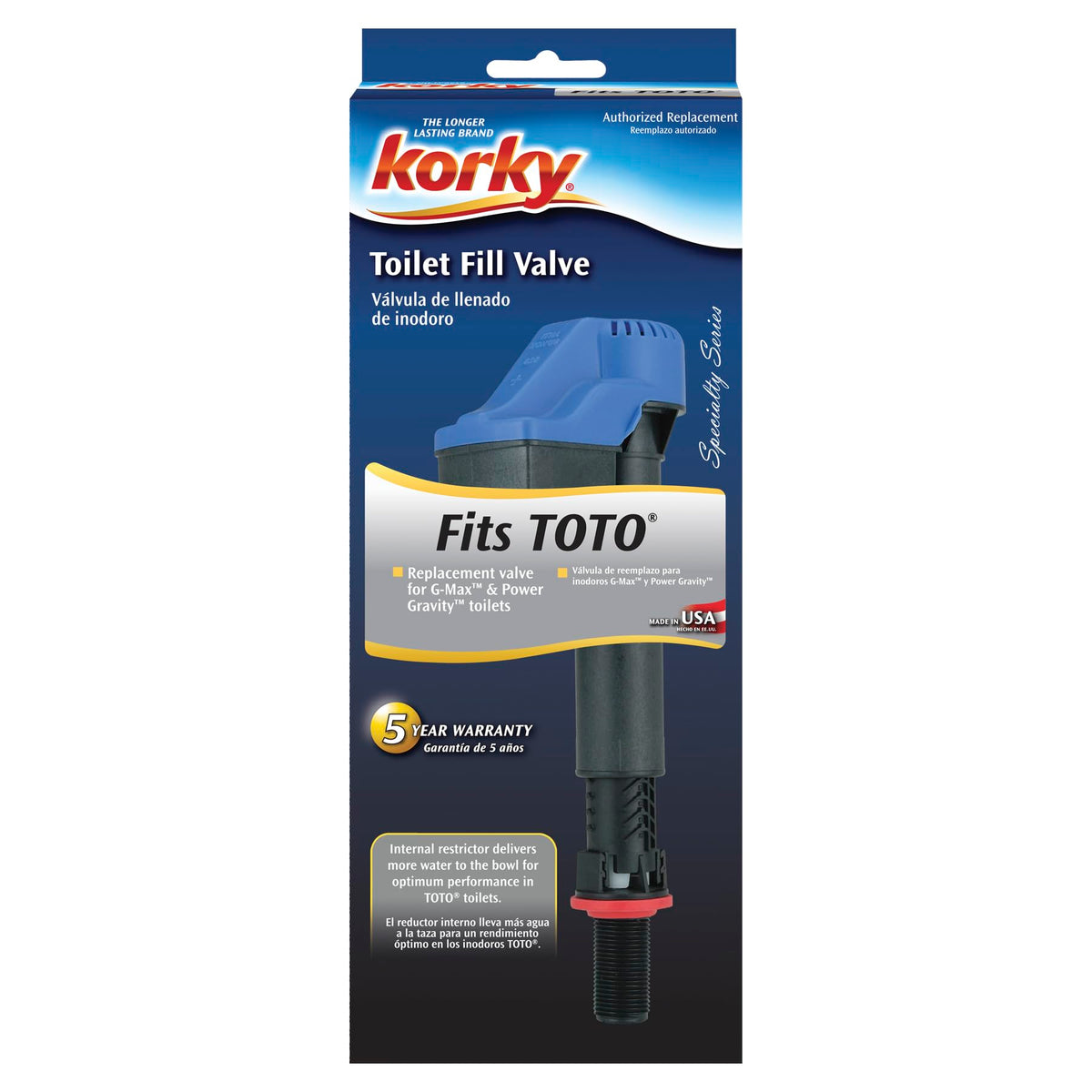 Korky 528T Replacement toto Fill Valve