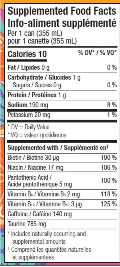 Alani Nu ORANGE KISS Sugar-Free, Low Calorie Energy Drinks | 140mg Caffeine | Zero Sugar | 15 Calories or Less | 355 mL Cans (12 Pack)