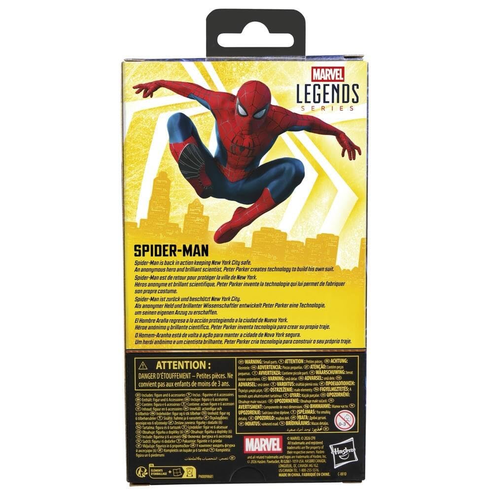 Marvel Legends Series Spider-Man, Spider-Man: Brand New Day Collectible 6-Inch Action Figure Set
