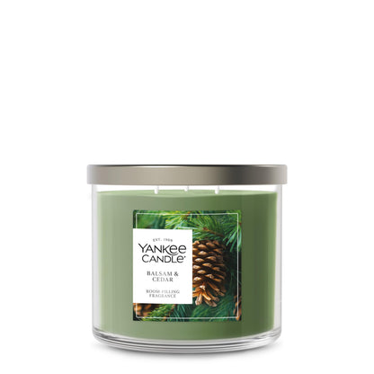 Yankee Candle 3 Wick Candle Jar, Scented Candle with up to 40 Hours of Burn Time, Premium Plant Wax Blend for Consistent Long Lasting Scent from First to Last Burn, Balsam & Cedar 🍁 All In One Marketplace Canada
