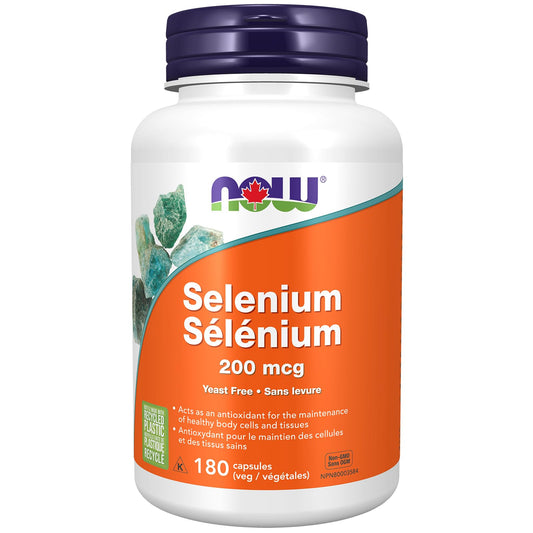 NOW Supplements, Selenium (L-Selenomethionine) 200 mcg, Essential Mineral, 1800 Veg Capsules - Available at All In One Marketplace Canada