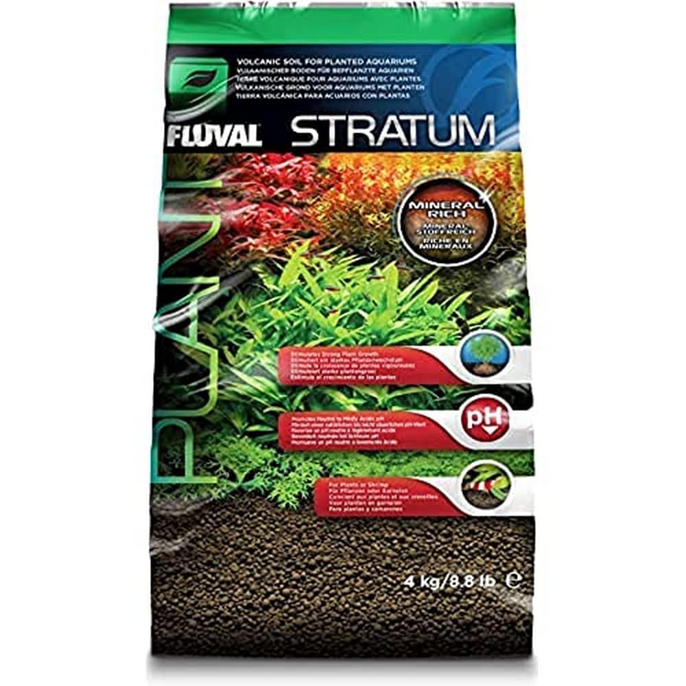 Fluval 12697 Plant and Shrimp Stratum, 8.8-Pound, Black Fluval