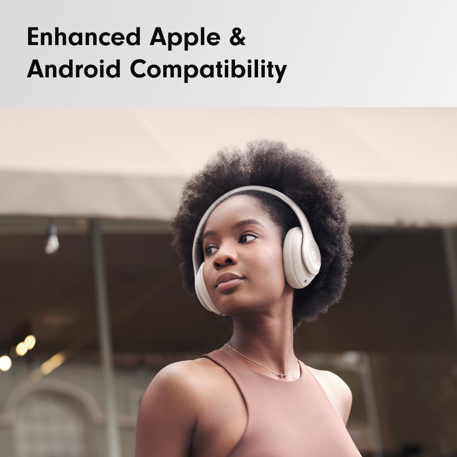 Beats Studio Pro - Wireless Bluetooth Noise Cancelling Headphones - Personalized Spatial Audio, USB-C Lossless Audio, Apple & Android Compatibility, Up to 40 Hours Battery Life - Sandstone