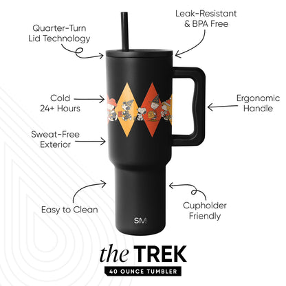 Simple Modern Halloween Tumbler with Handle | 40oz | Peanuts