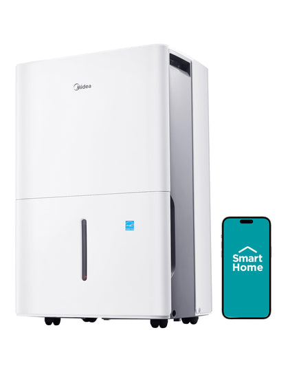 Midea Dehumidifier with Pump for Basement, Energy Star, WiFi, 50 Pint DOE