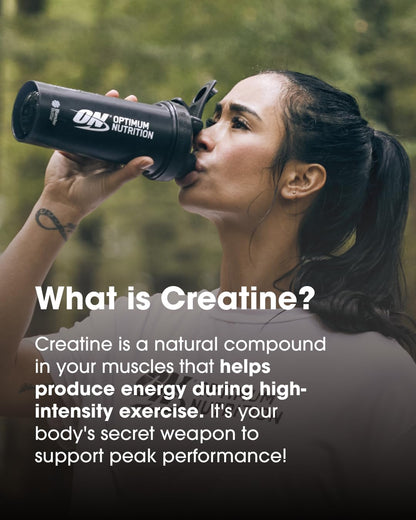 Optimum Nutrition 100% Pure Creatine Monohydrate Micronized Powder, Unflavored, 600g - 120servings (packaging may vary)