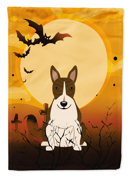 Drapeau de jardin Caroline's Treasures BB4402GF Halloween Bull Terrier bringé foncé, petit, multicolore